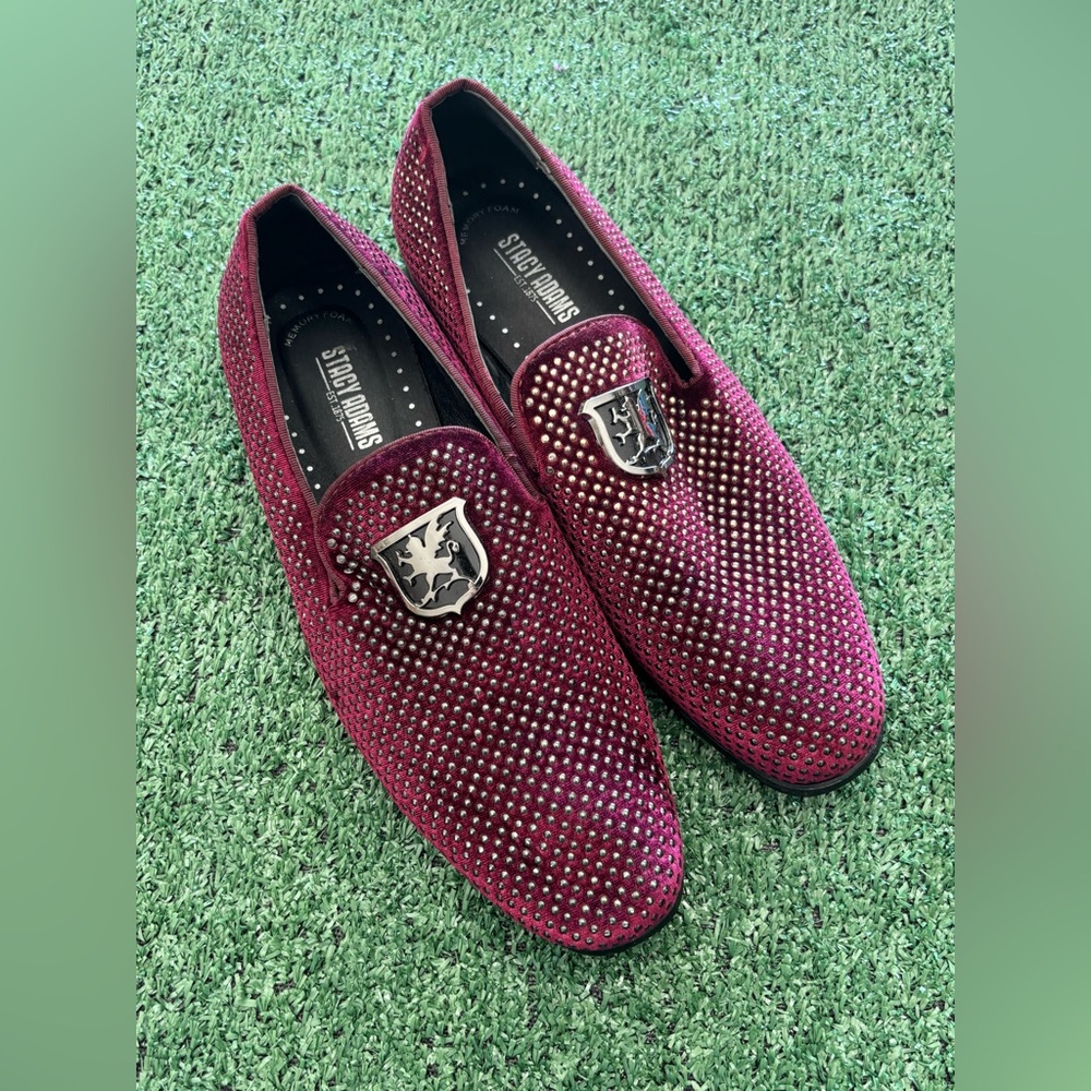 Stacy Adams Men's Burgundy Loafers Size 8.5